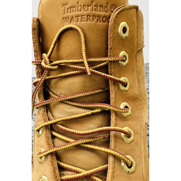 Timberland 19079 Leather Round Toe Lace Up Ankle Work Mens Boots Size 11 Wheat main image 13